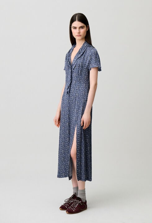 Flowy printed dress