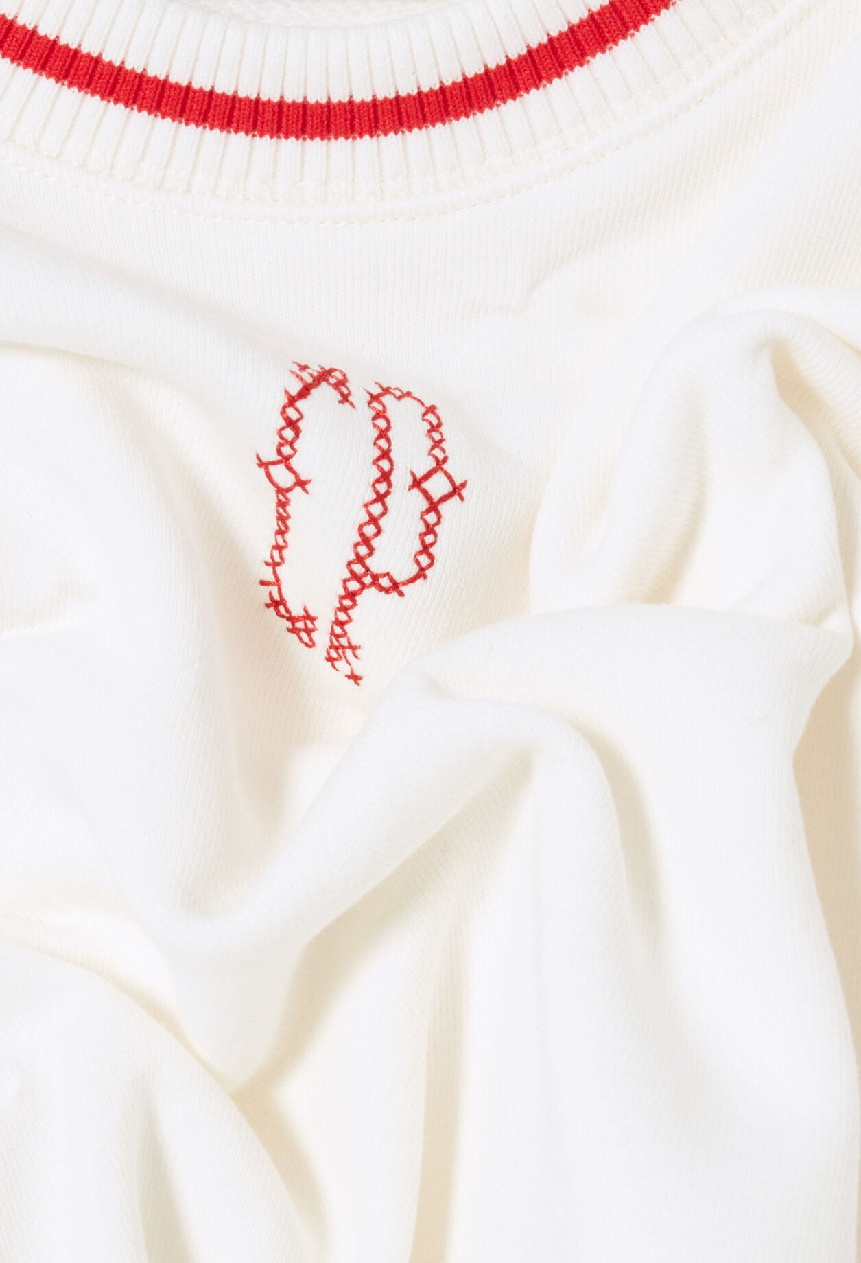 CP embroidered crewneck sweatshirt