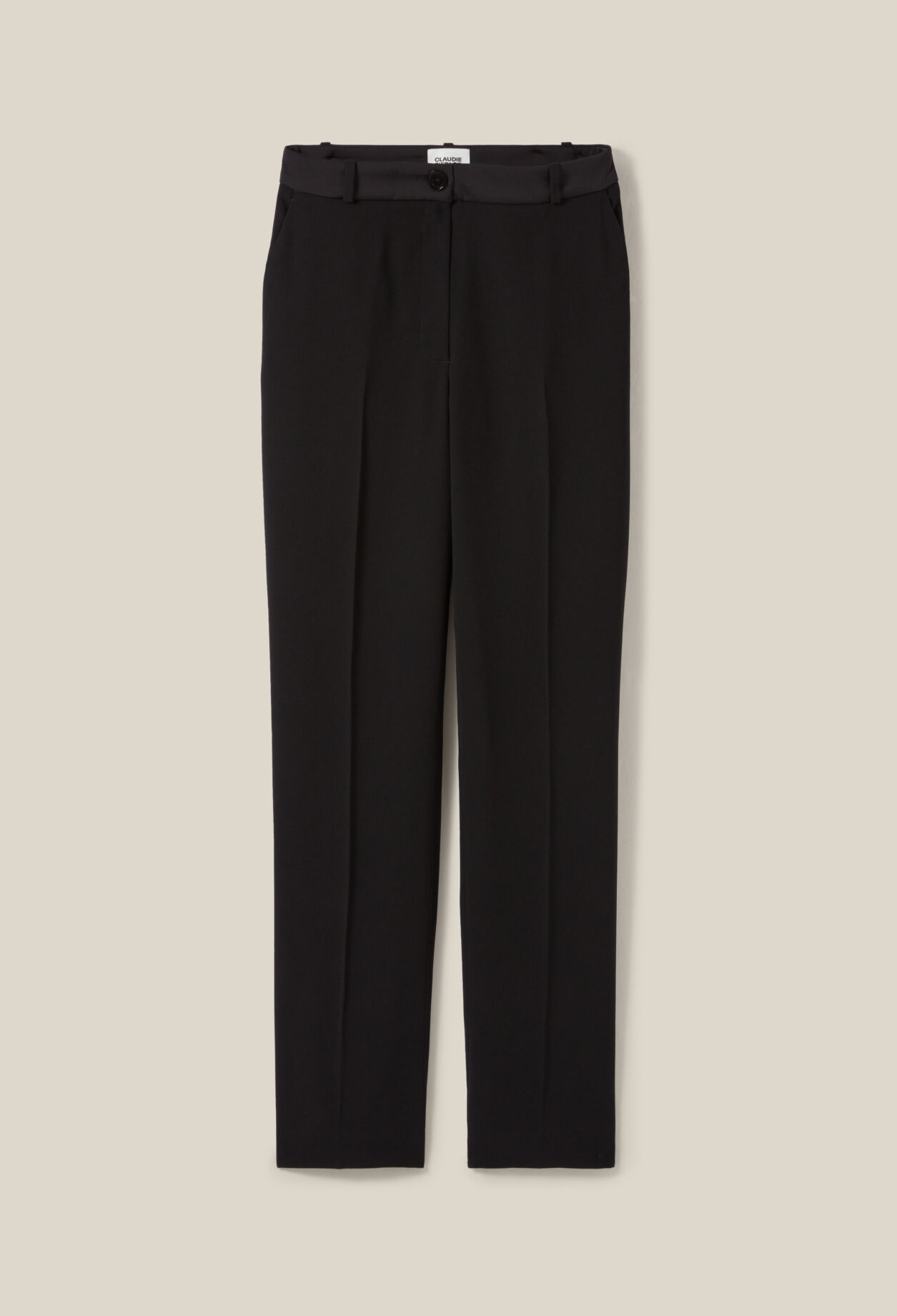 Cigarette-cut Tailored Trousers