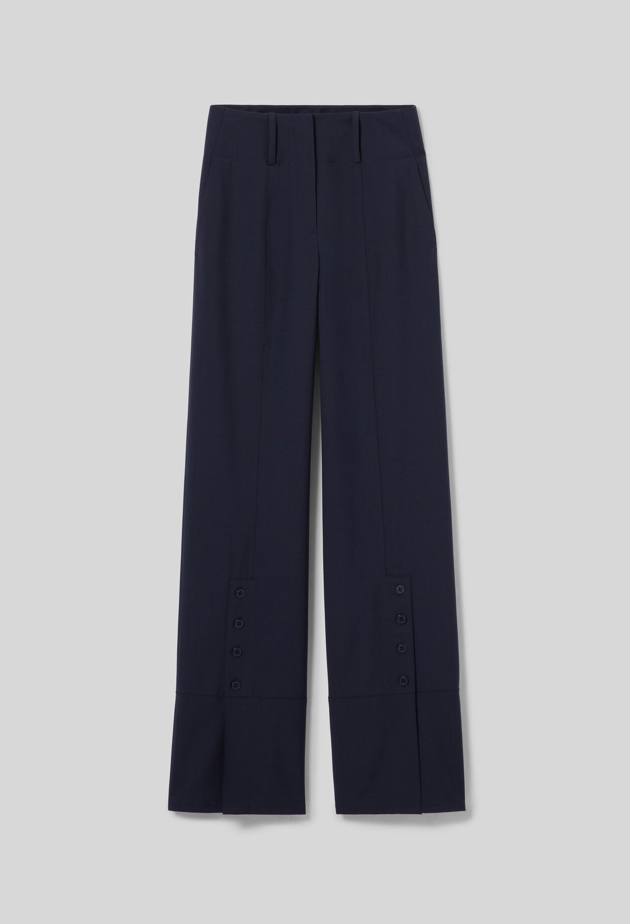 Wool blend trousers