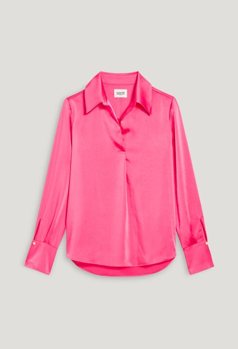 Pink flowing blouse