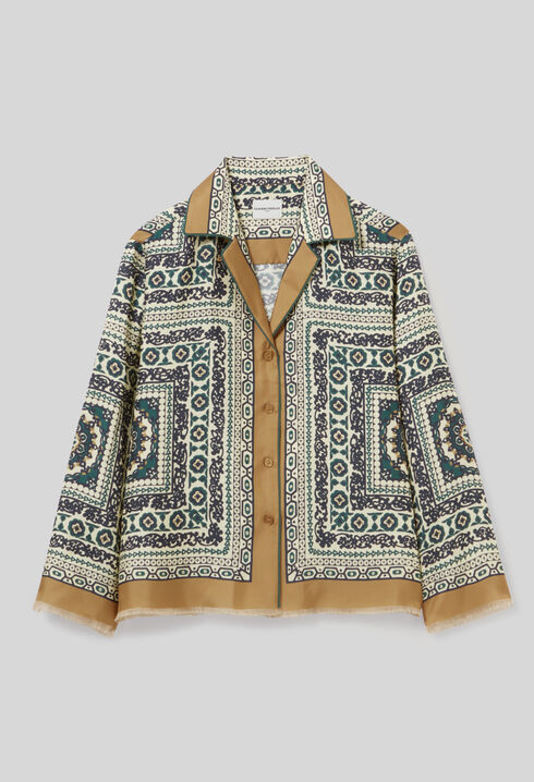 Silk printed shirt
