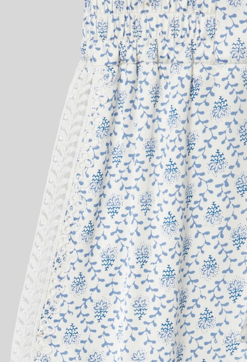 Elasticated-Waist Flowy Trousers