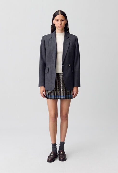 Pleated Mini Skirt