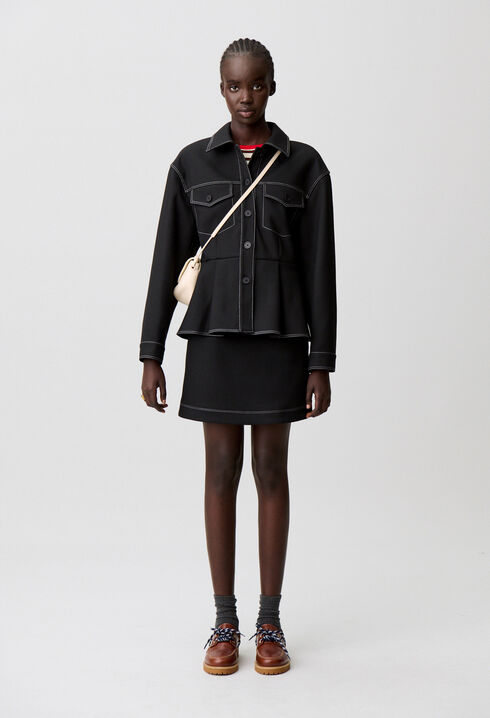 Fitted peplum jacket