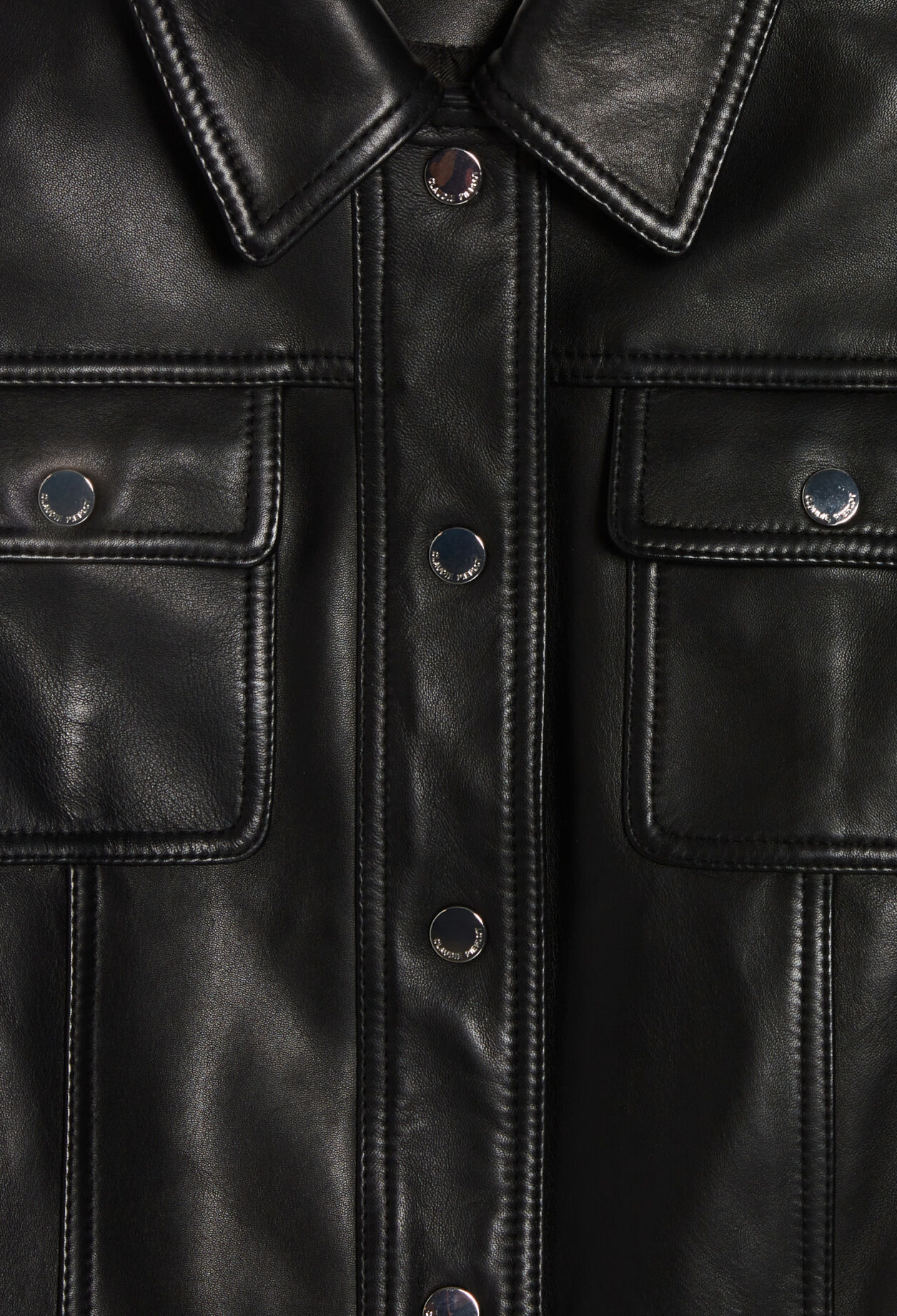 Black leather jacket