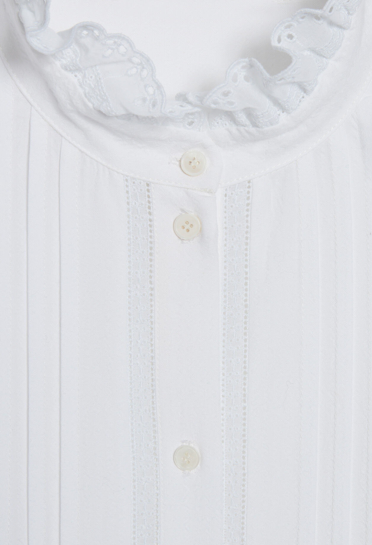 White cotton blouse