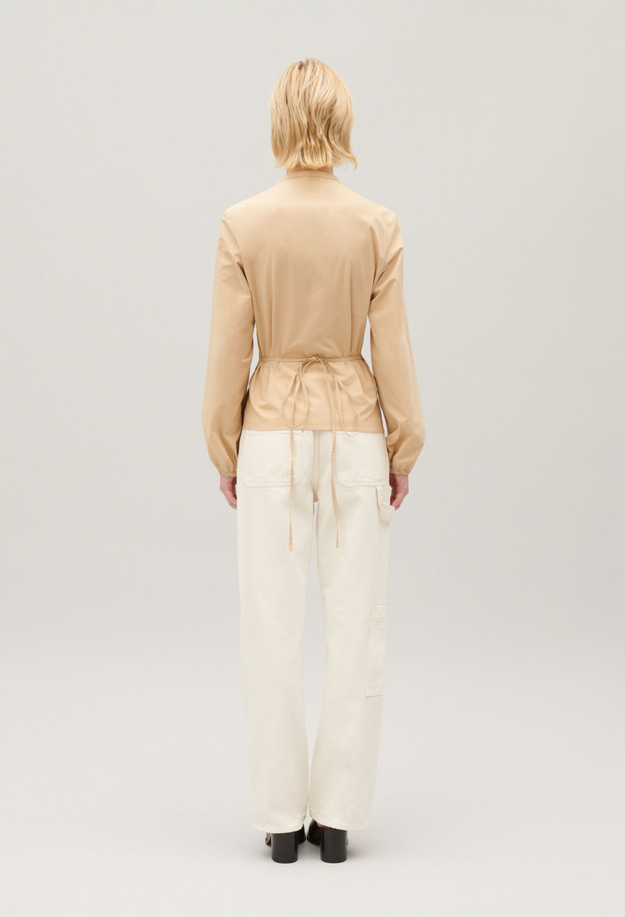 Sand wrap blouse