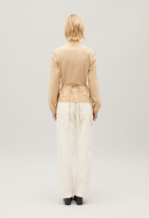 Sand wrap blouse