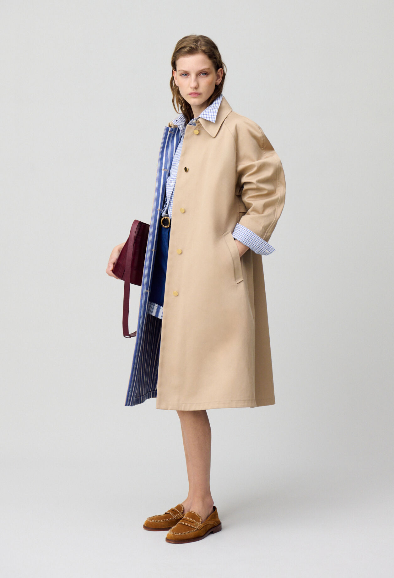Straight mid-length trench
