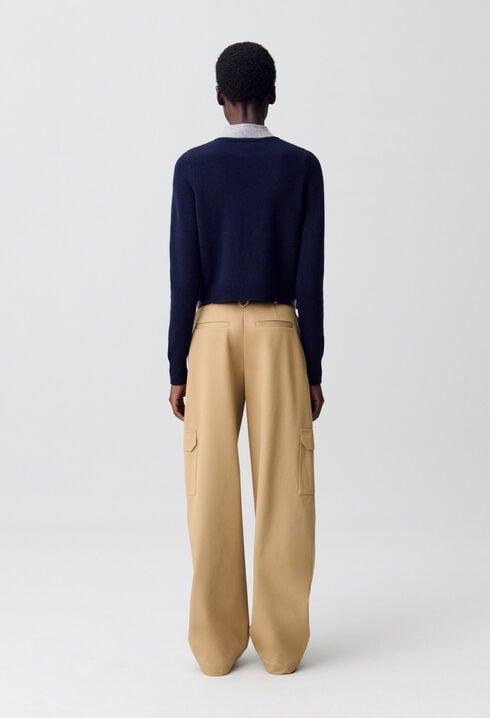 Scarf Collar Jumper