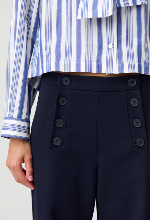 Flared sailor trousers