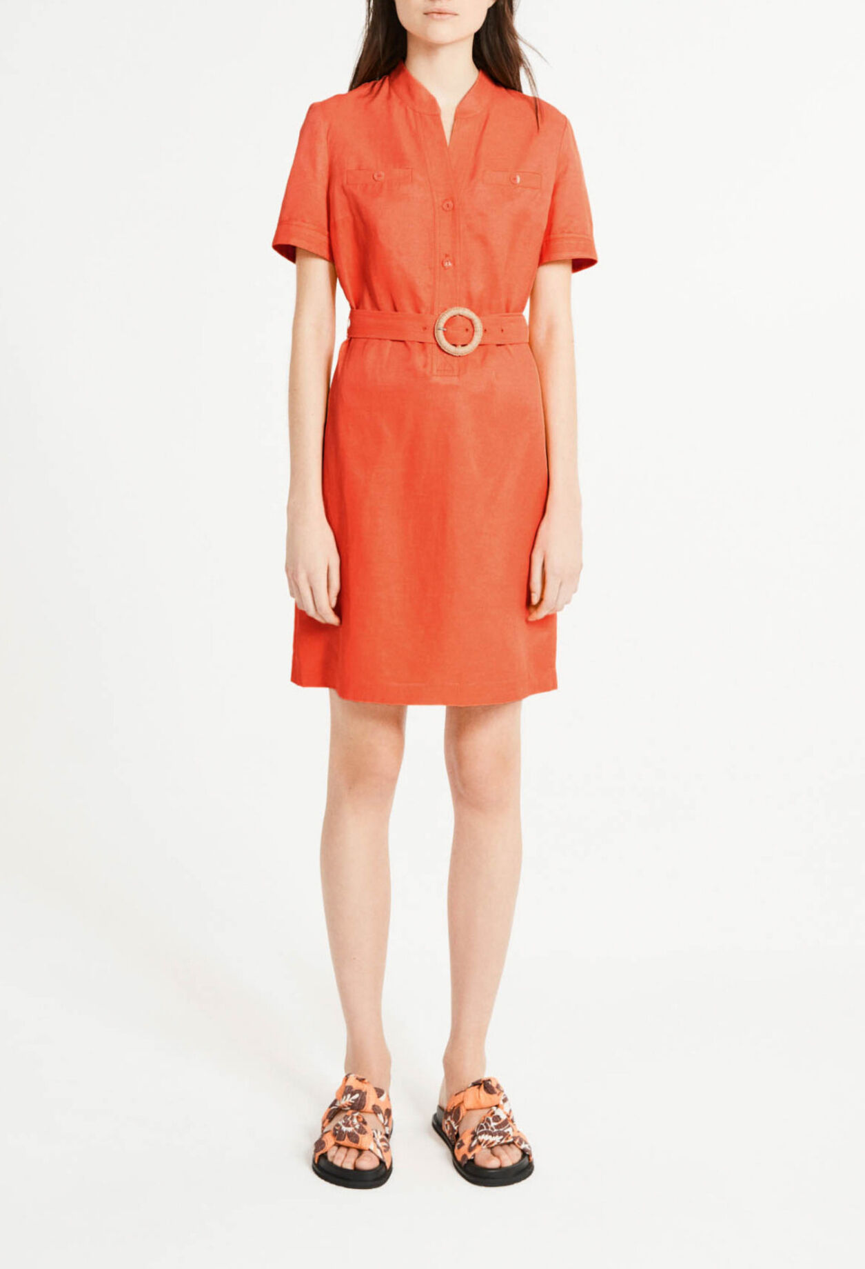 Short viscose dress