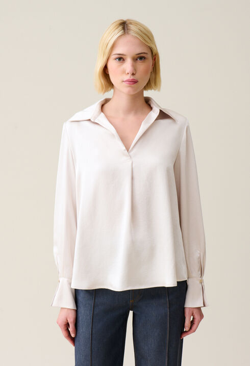 Floaty pleated blouse