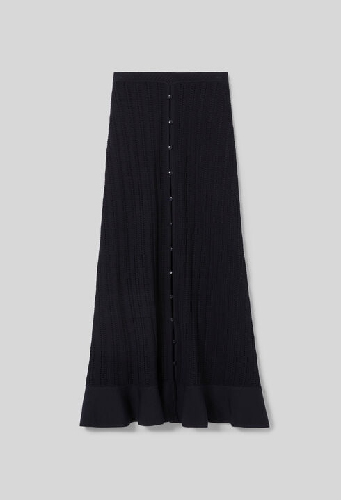 Long crochet skirt