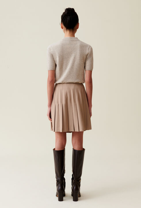 Pleated Mini Skirt