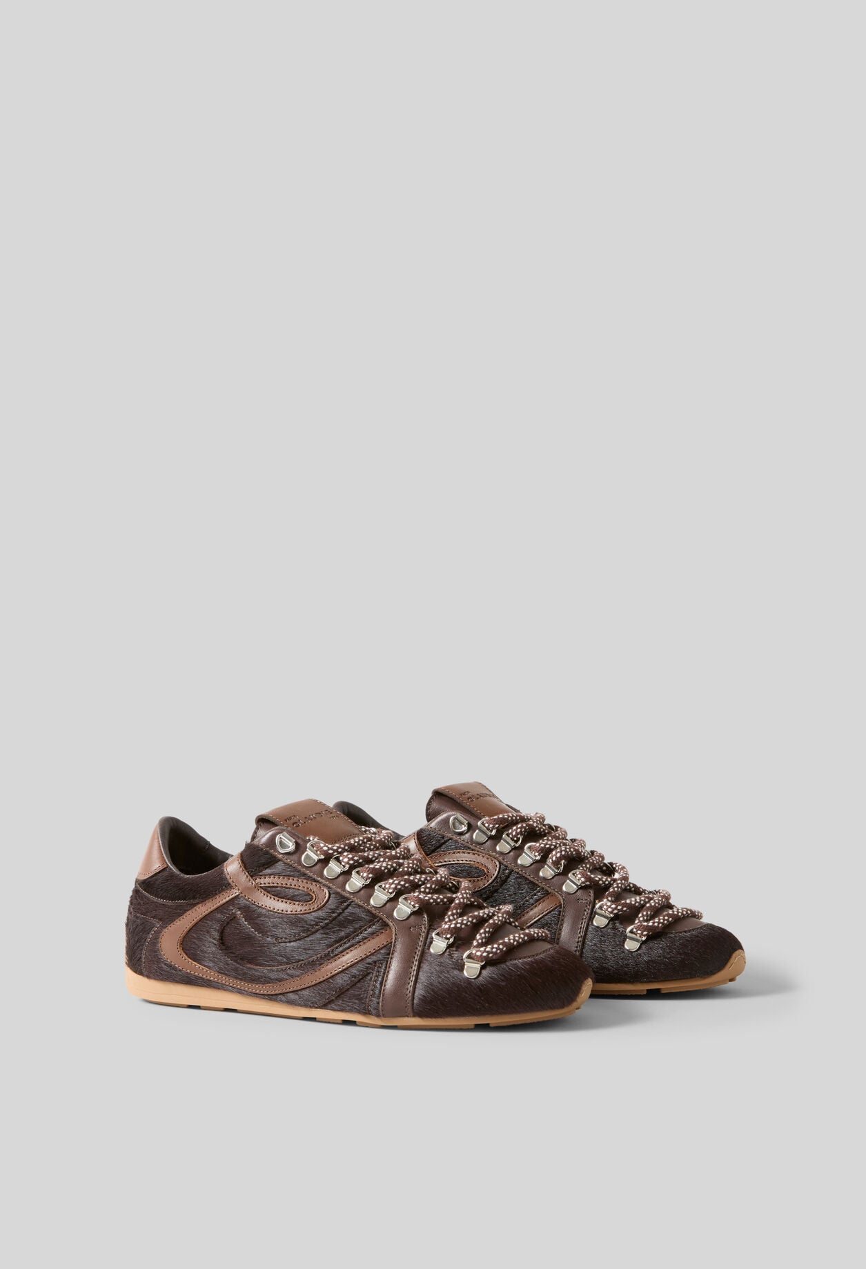Chocolate-coloured Swing trainers