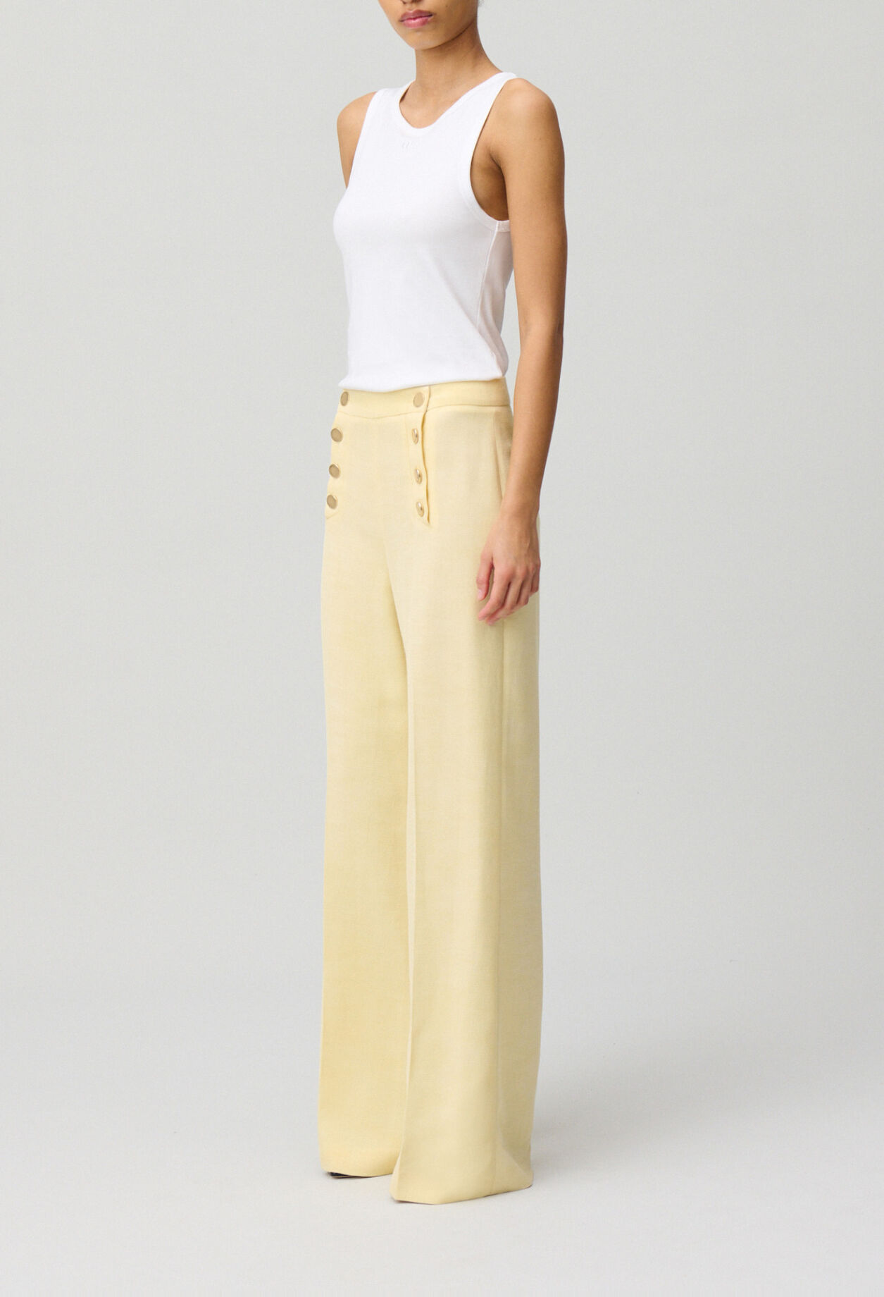 Straight-Leg Sailor Trousers