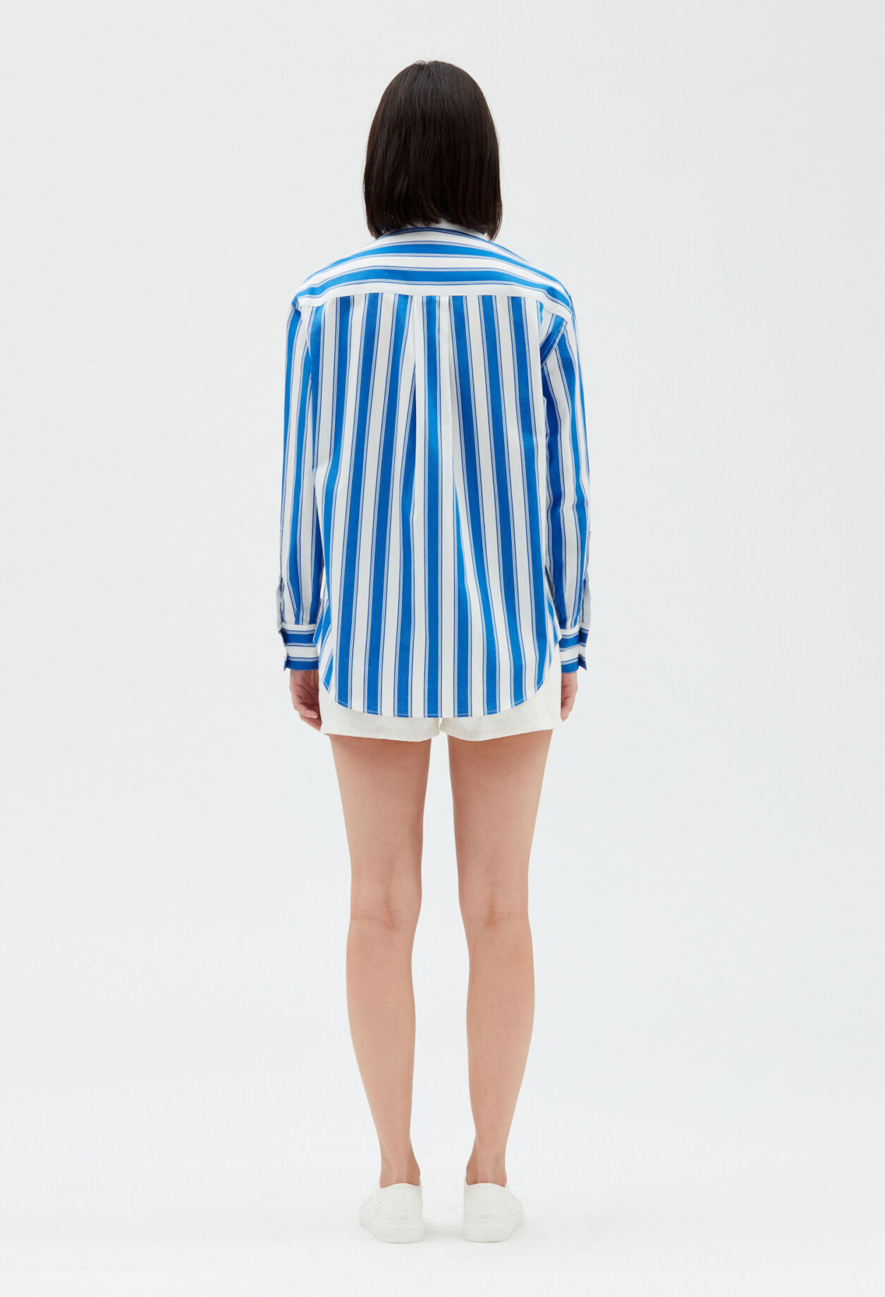 Blue striped shirt