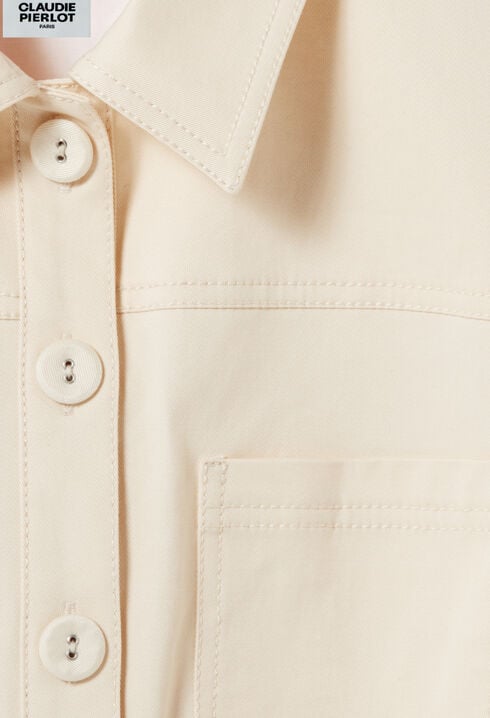 Shirt collar jumpsuit