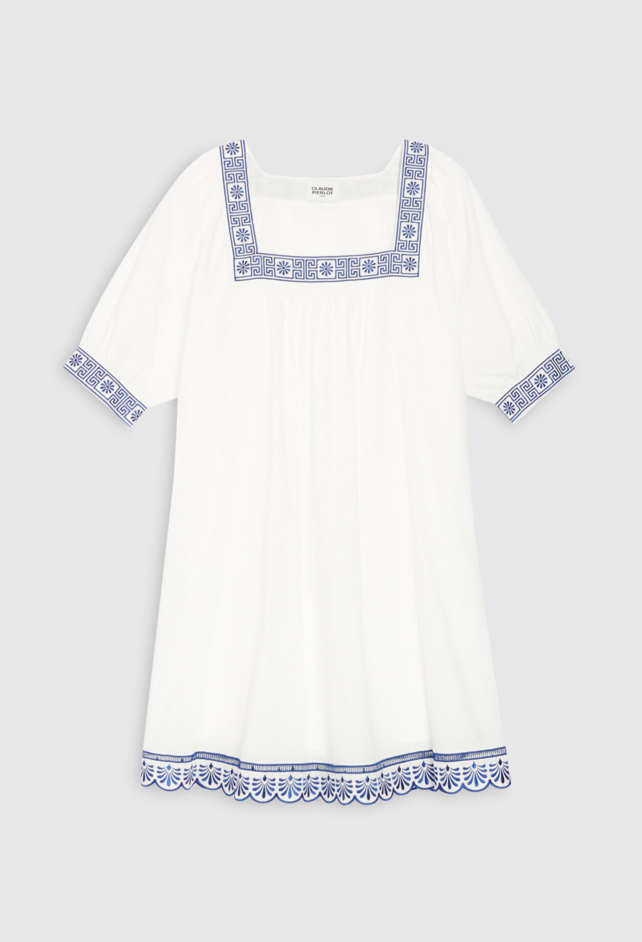 Short ecru dress