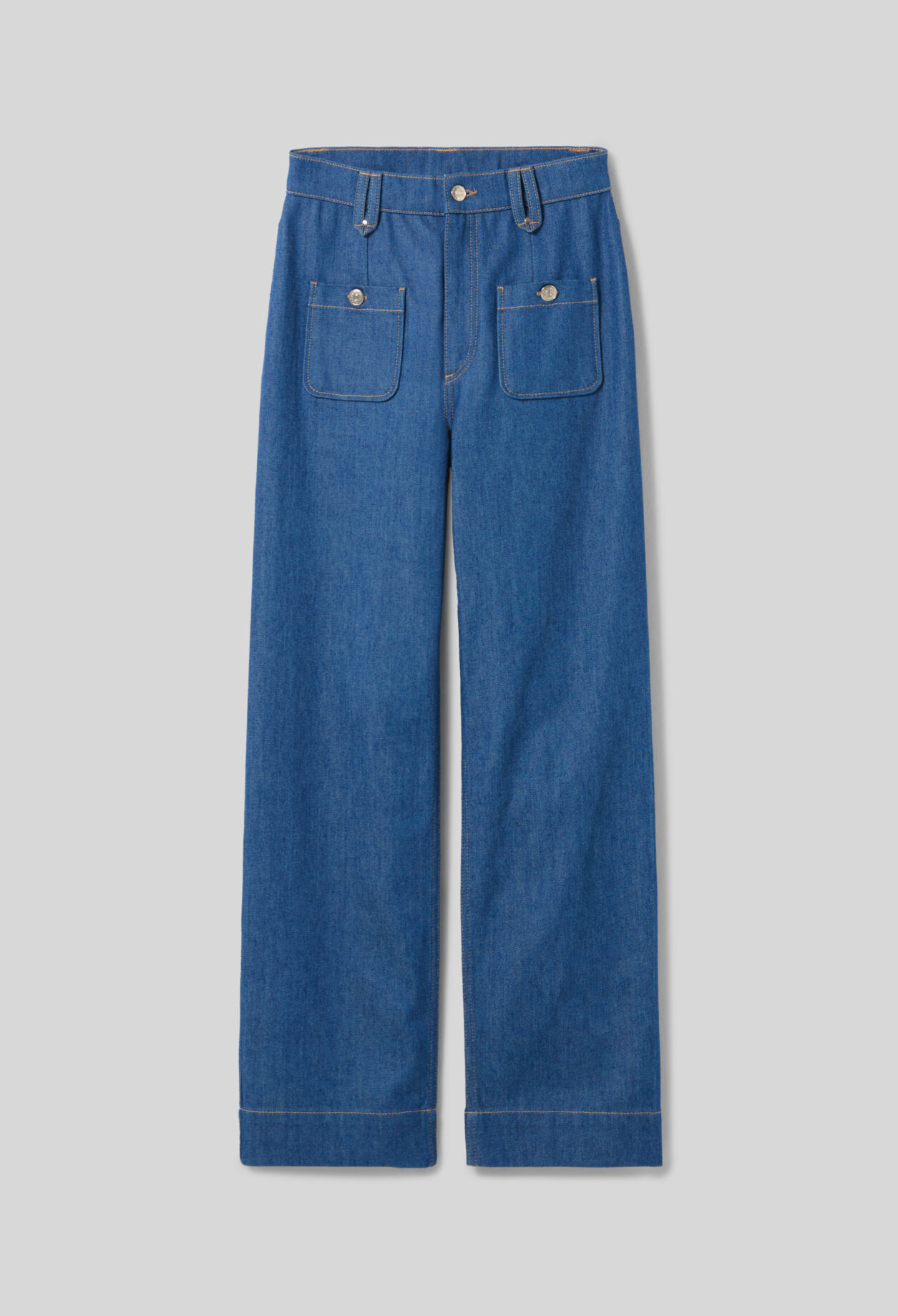 High-Waisted Wide-Leg Jeans