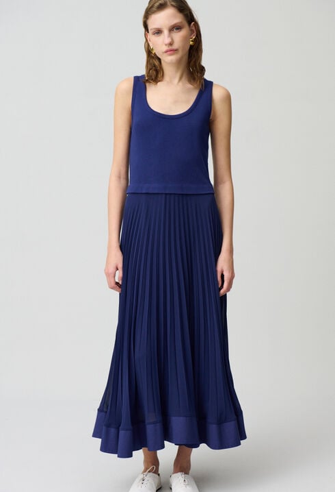 Illusion effect maxi dress