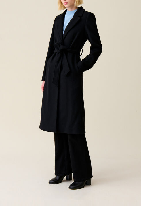Long belted coat