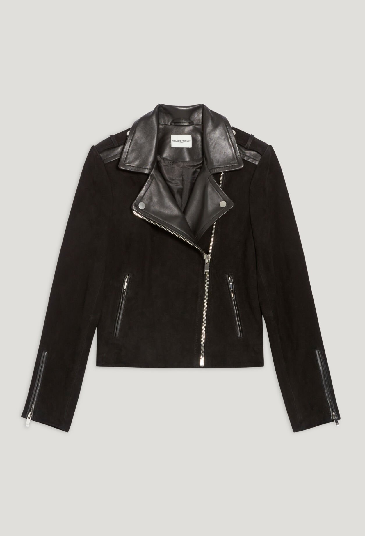 Black leather jacket