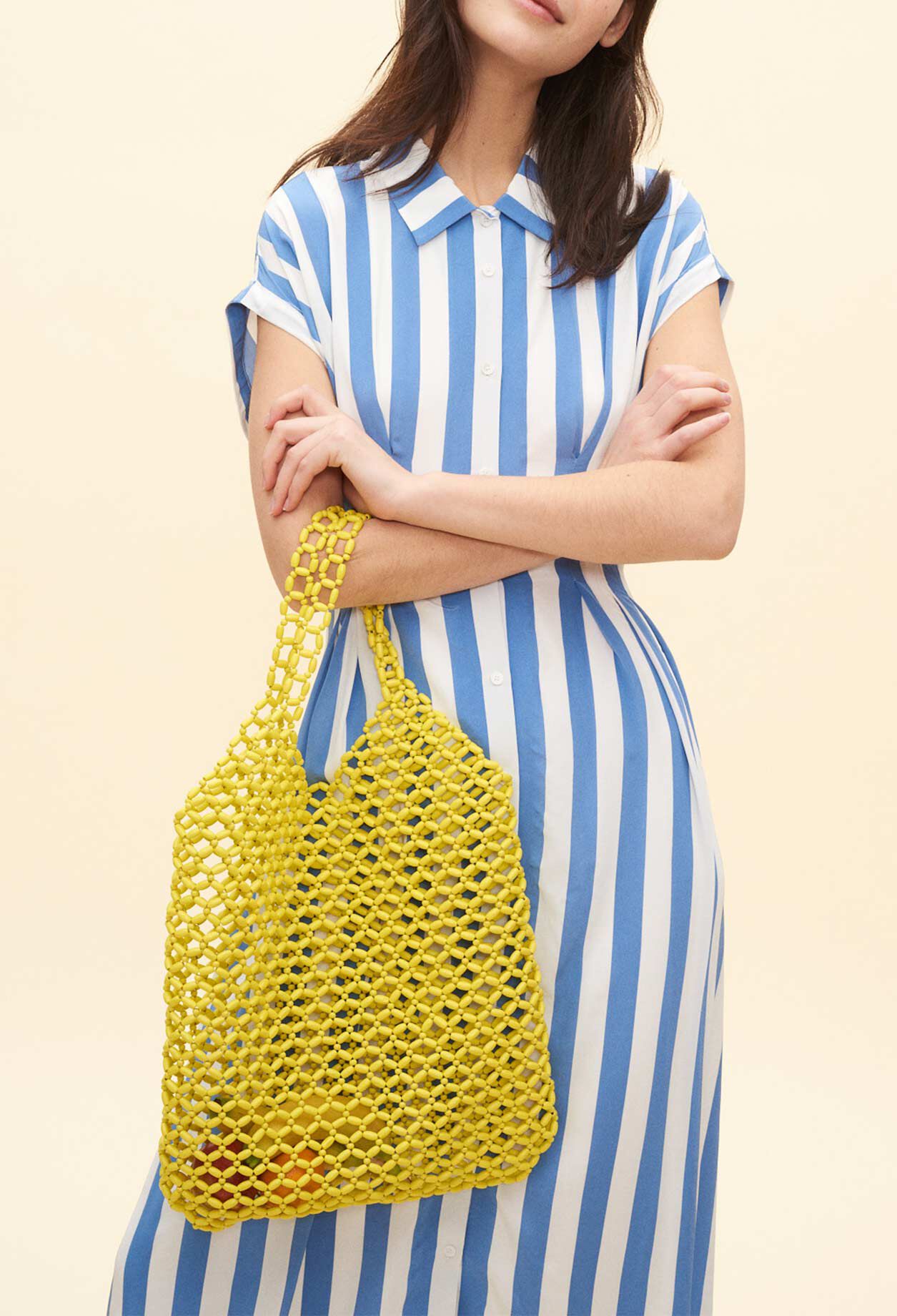 Striped shirt dress