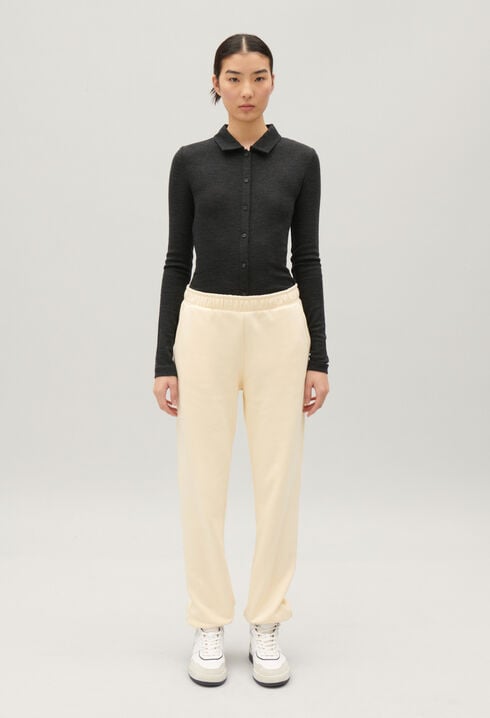 Vanilla jogging bottoms