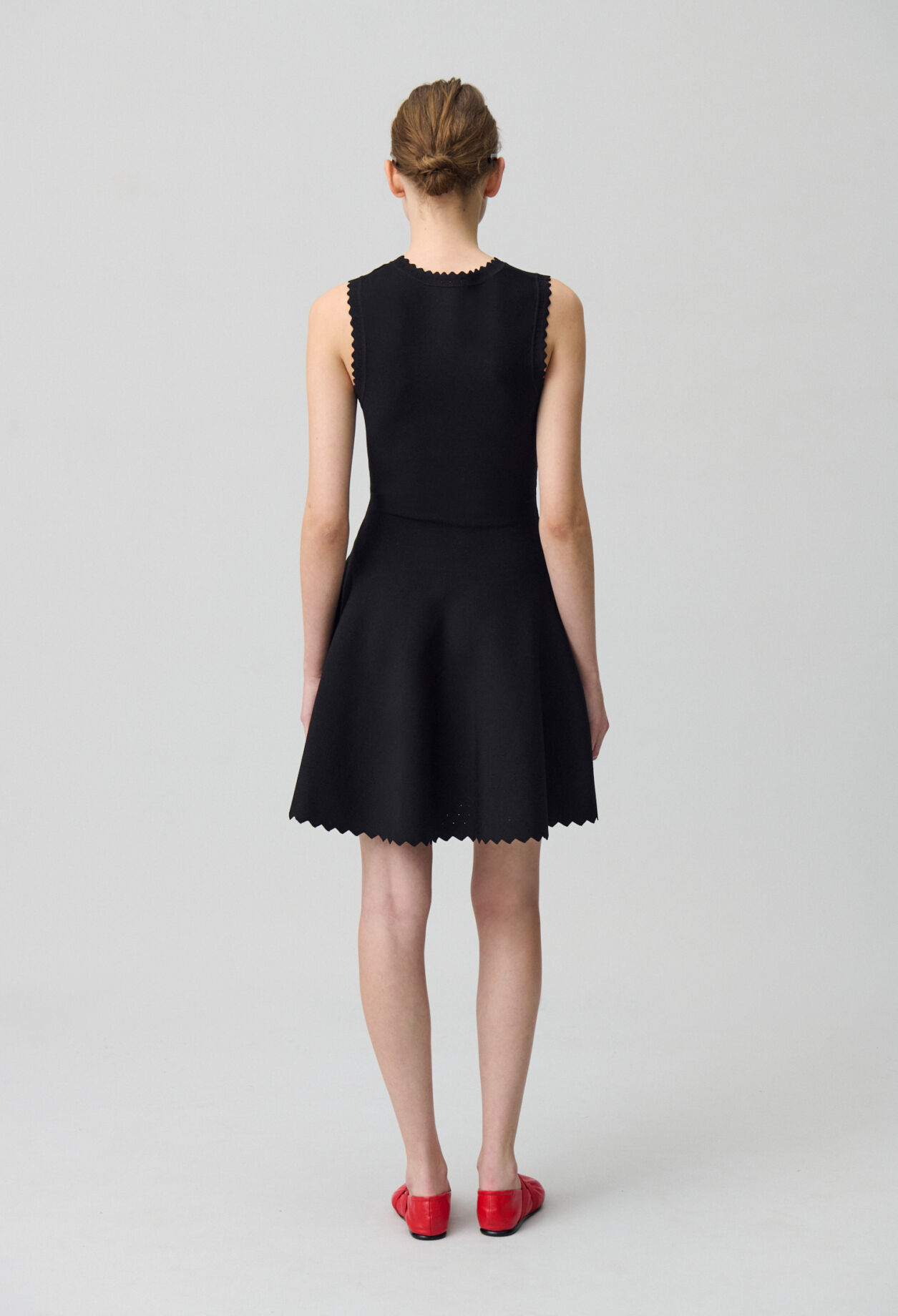 Skater Dress in Fine Knit Fabric