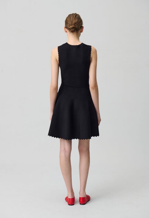 Skater Dress in Fine Knit Fabric