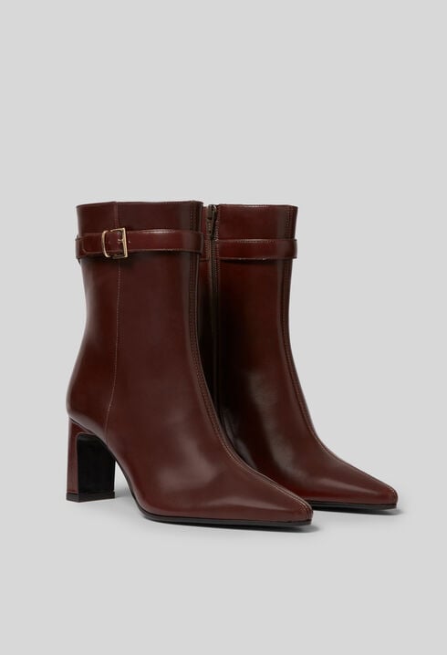 Bottines cuir à boucle
