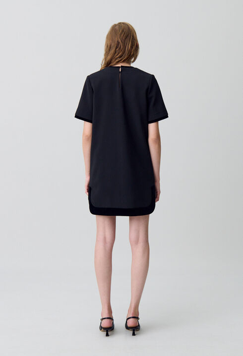 Short velvet dress