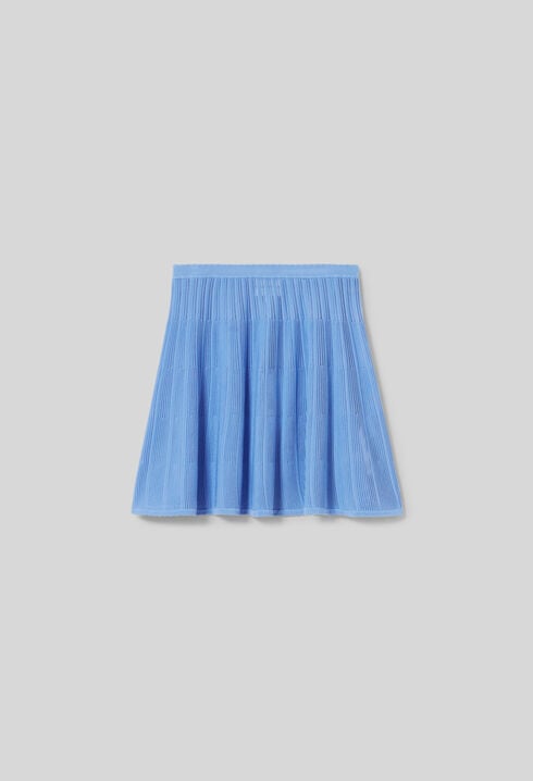 Short knit skirt