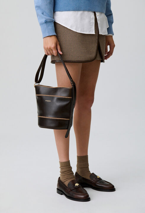 Solveig Leather Bucket Bag