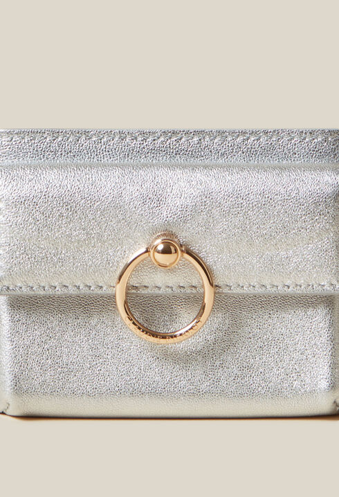 Anouck Silver Leather Cardholder