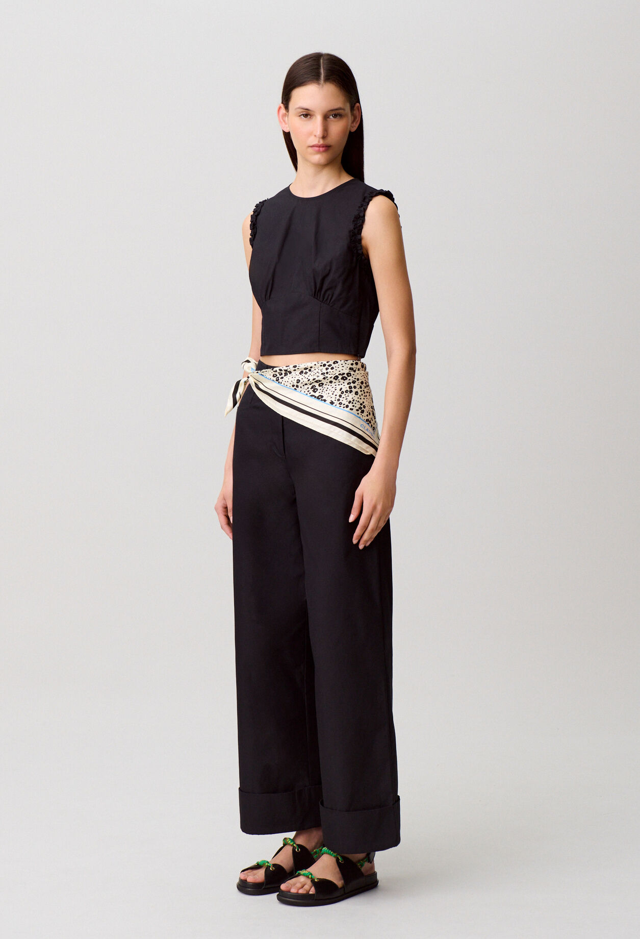 Ruffled crop top