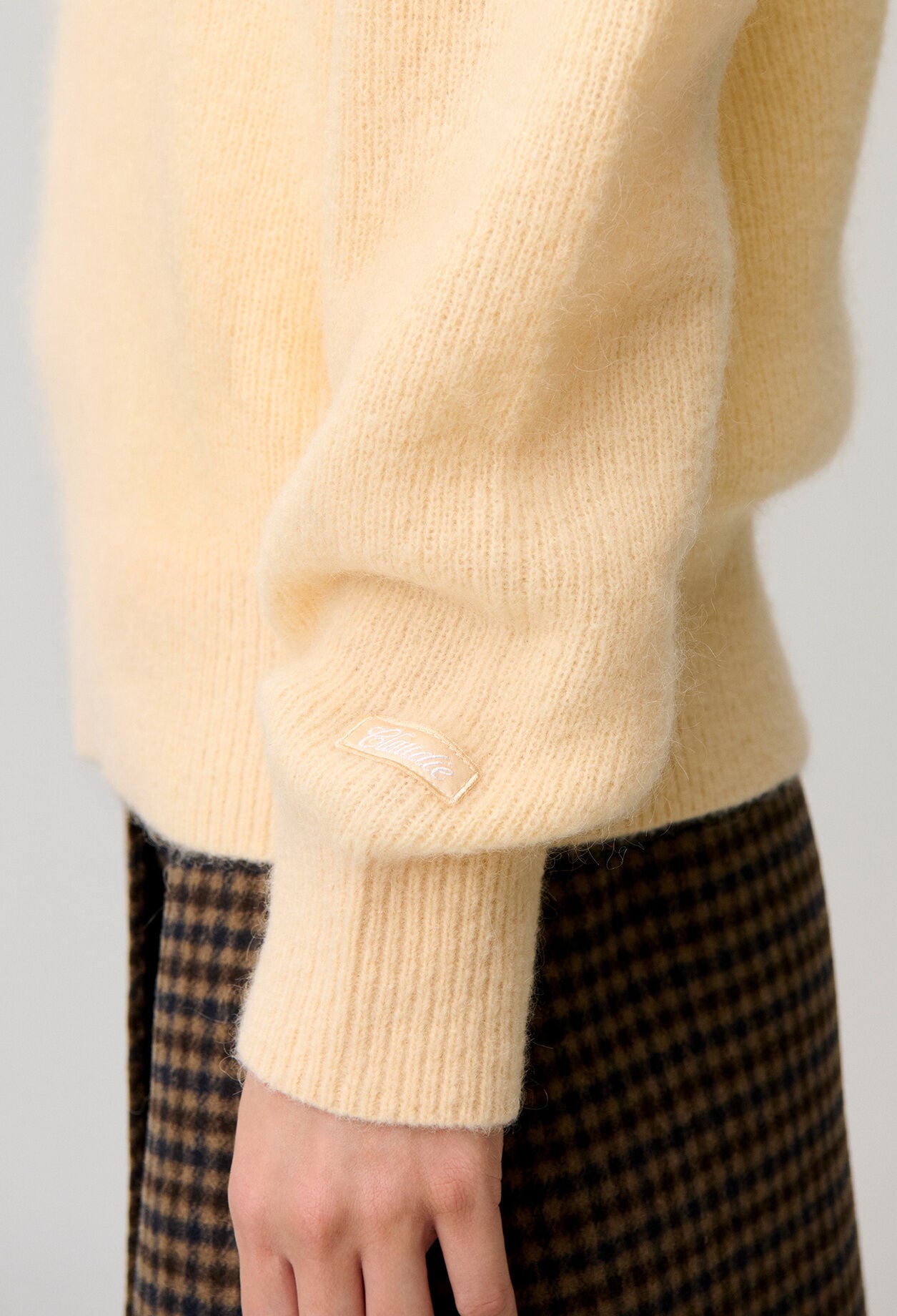 Relaxed fluffy knit jumper