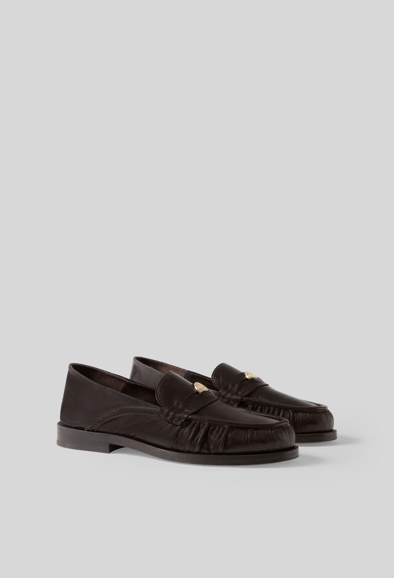 Patent leather loafers