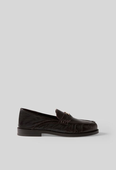Patent leather loafers
