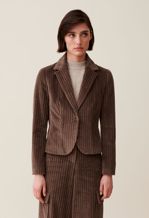 Velvet Fitted Jacket