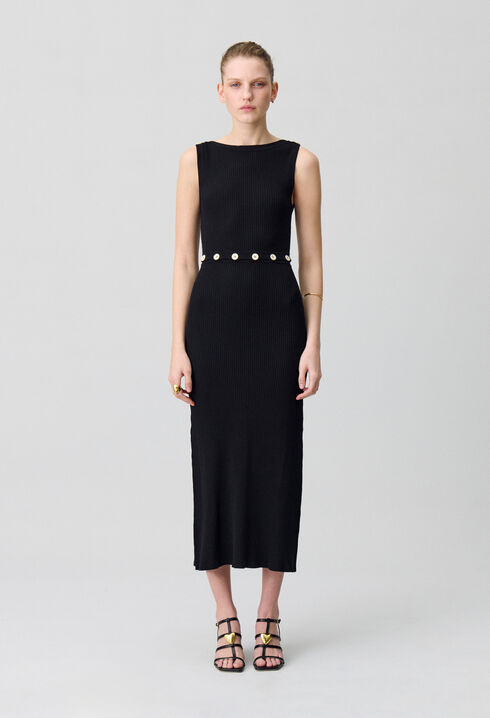 Mid-length knitted dress