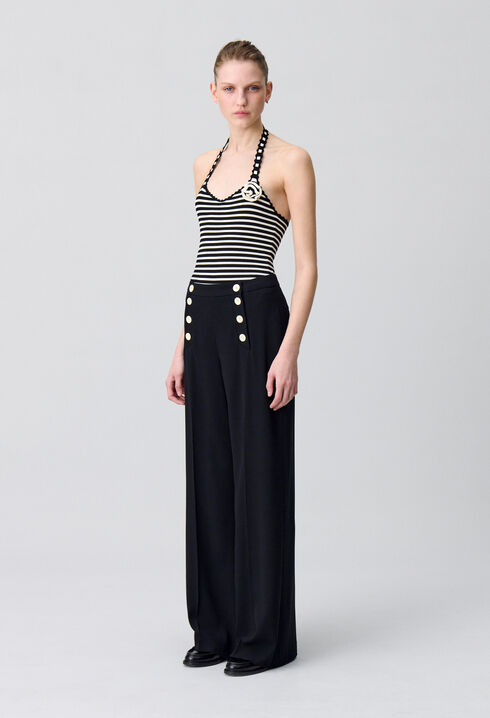 Straight-Leg Sailor Trousers