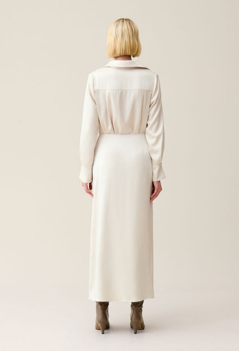 Flowy Pleated Maxi Skirt