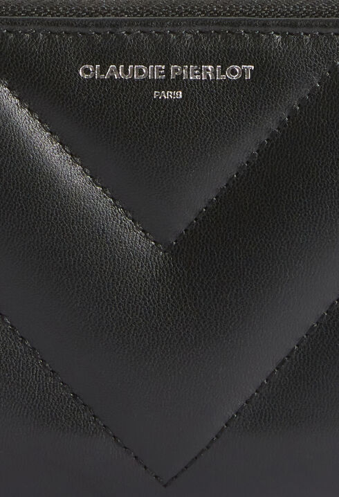 Quilted leather wallet