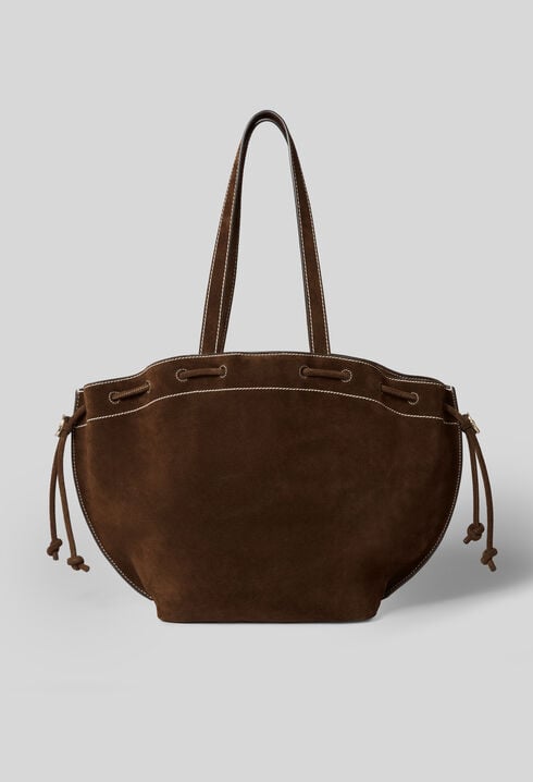 Suede Leather Tote Bag