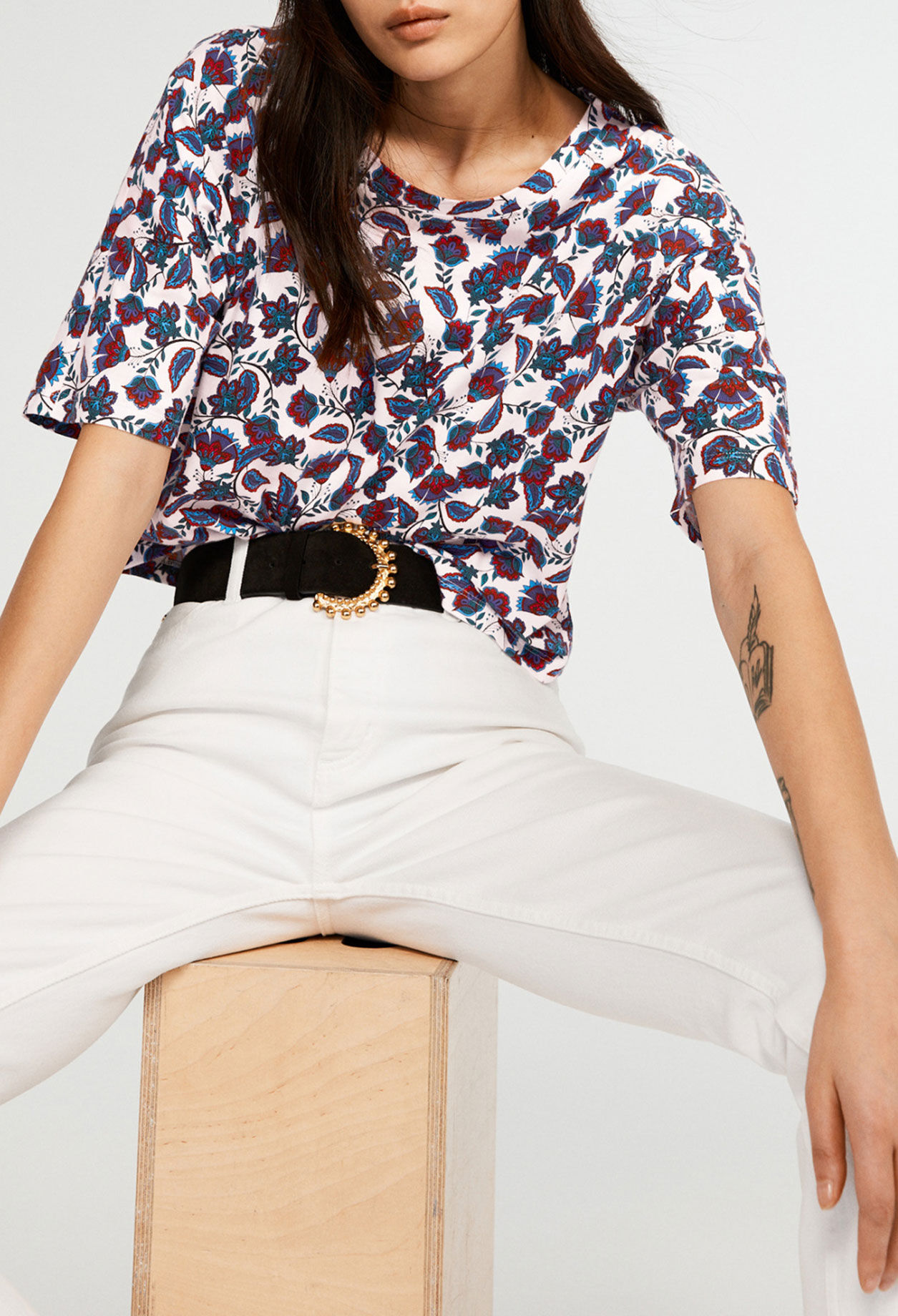 Organic cotton screen-printed T-shirt