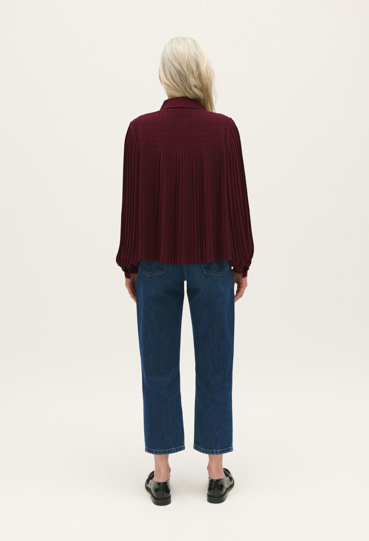 Pleated blouse
